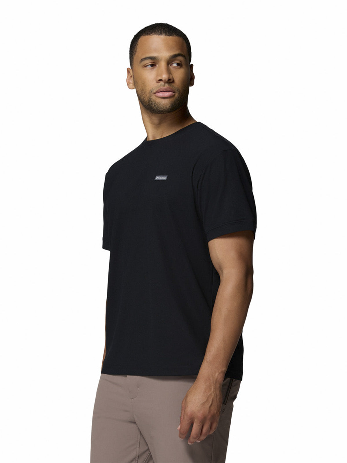 Polera Manga Corta Hombre Chill Creek Knit Tee Negro Columbia