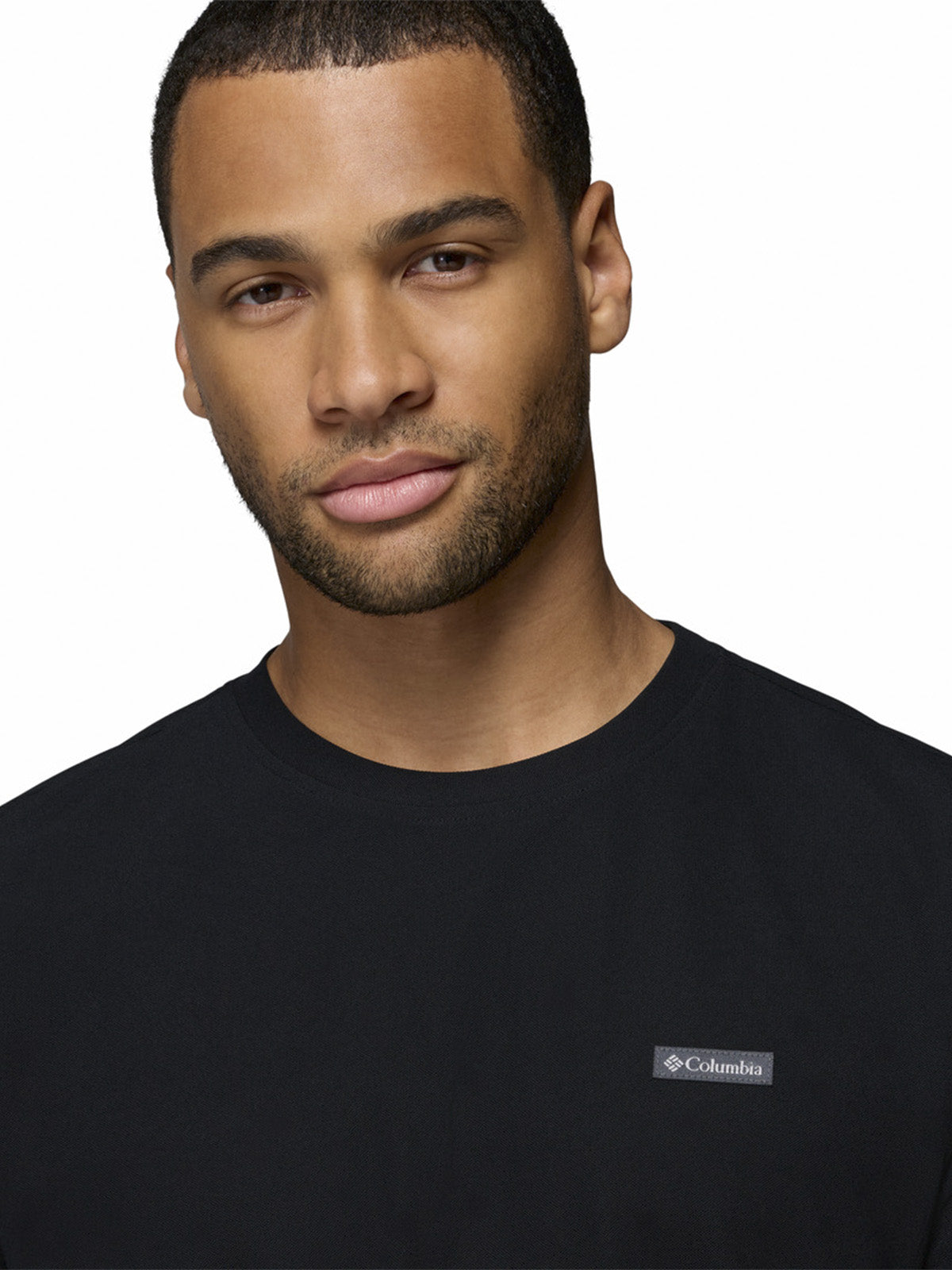 Polera Manga Corta Hombre Chill Creek Knit Tee Negro Columbia
