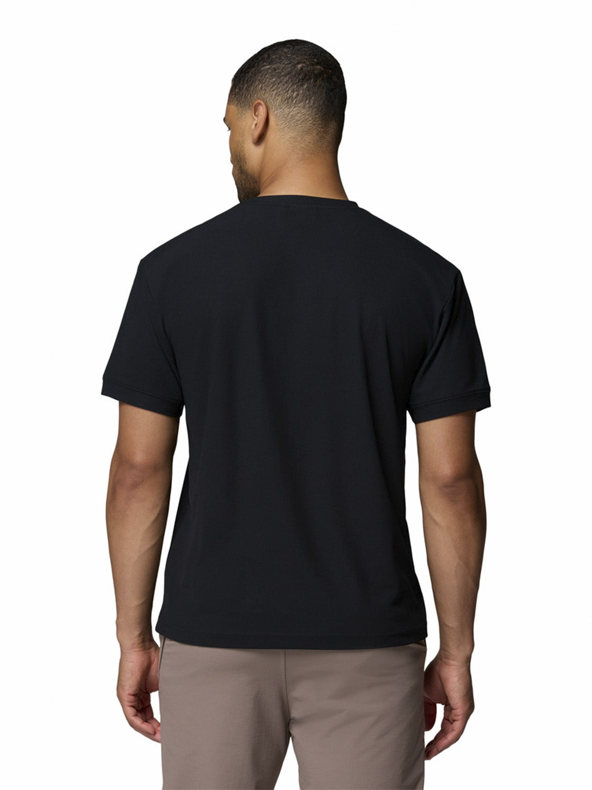 Polera Manga Corta Hombre Chill Creek Knit Tee Negro Columbia