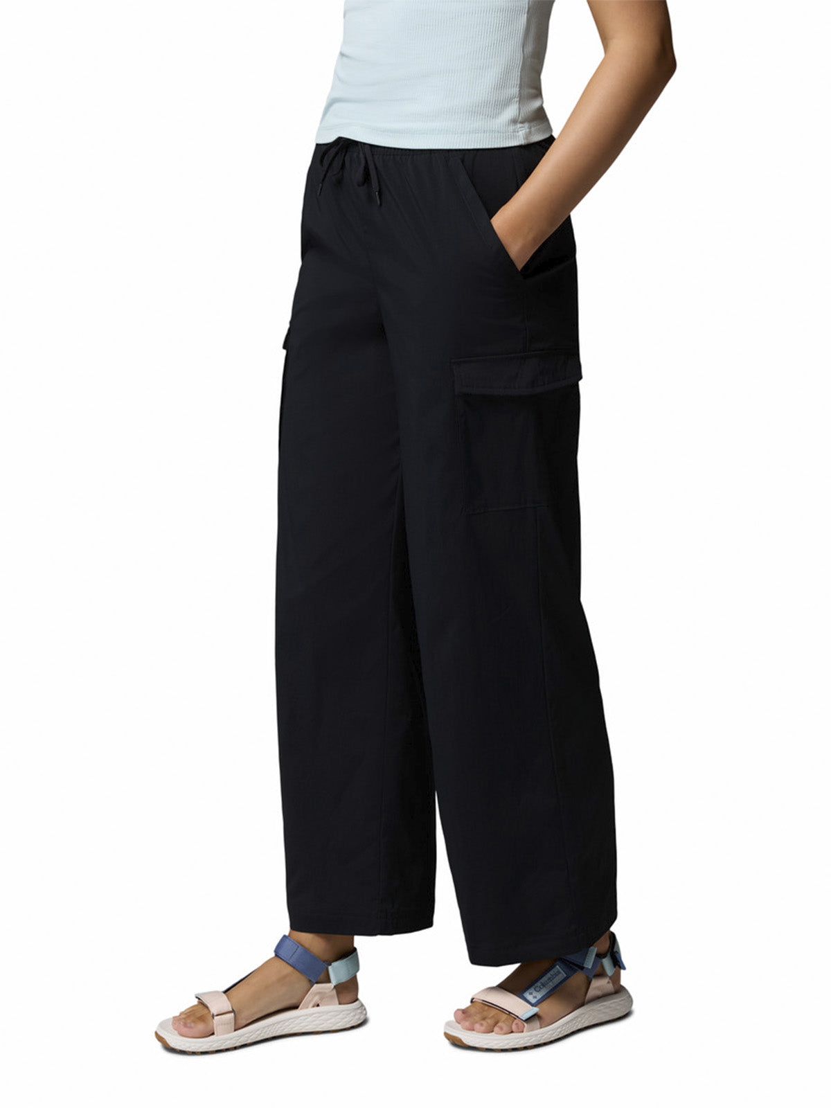 Pantalon Mujer Chill Creek Cargo Negro Columbia