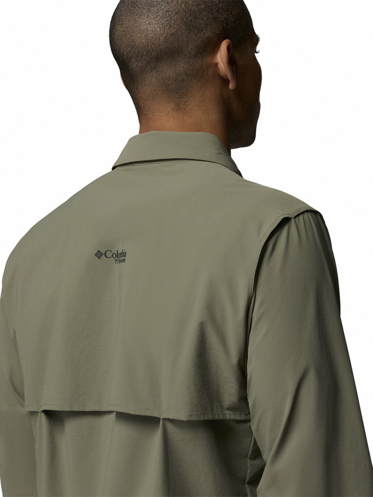 Camisa Manga Larga Hombre Silver Ridge Elit Verde Columbia