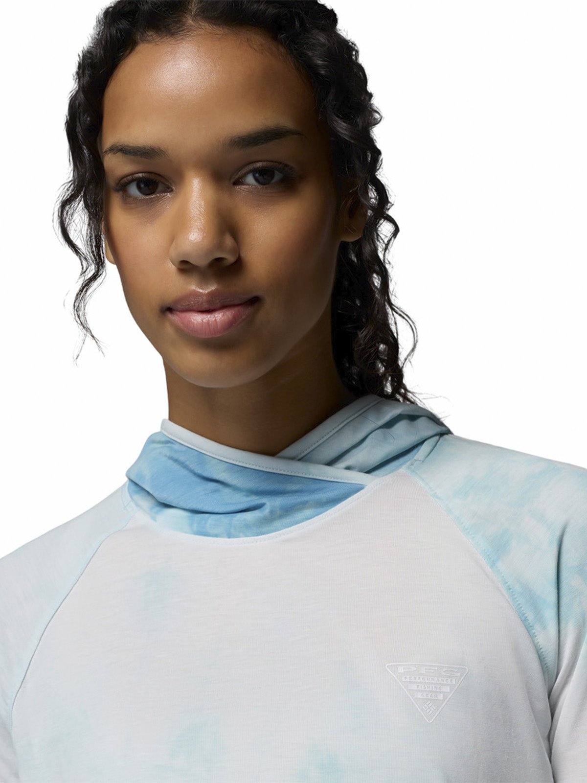 Polera Manga Larga Mujer PFG Uncharted Celeste Columbia