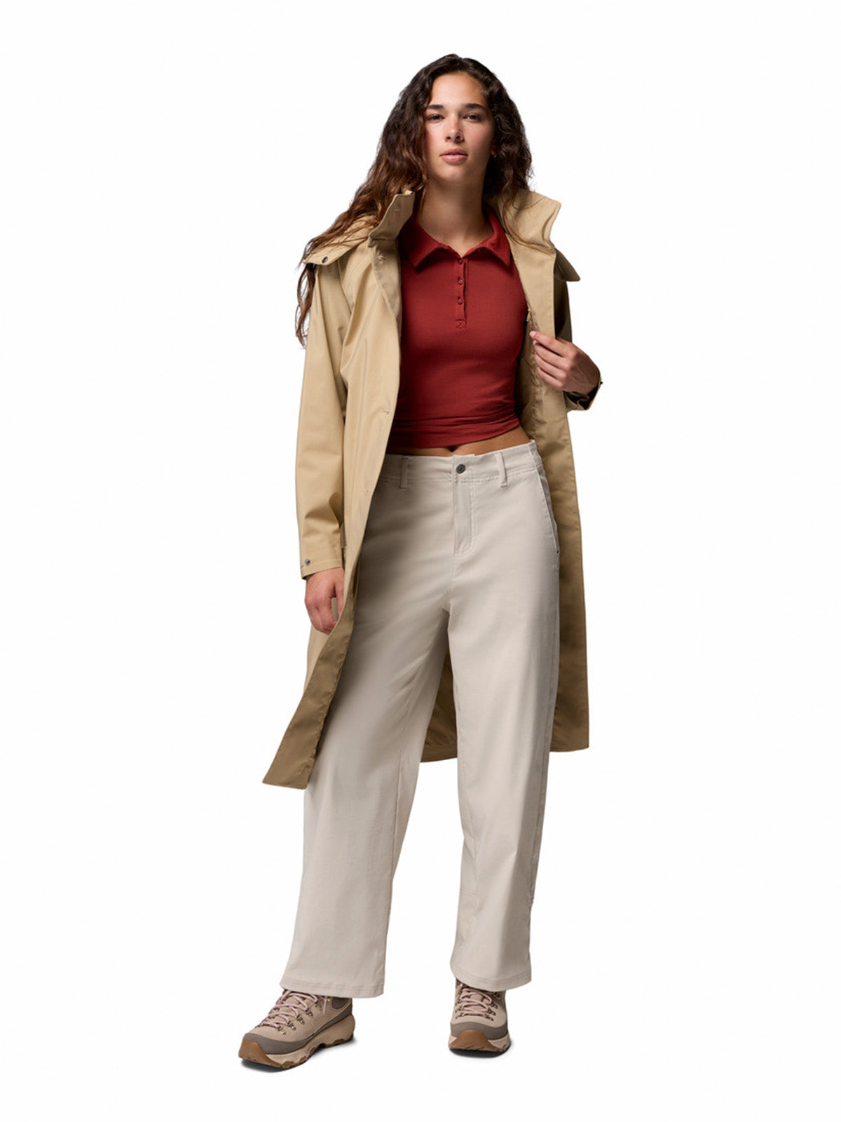 Impermeable Mujer Amazetrench Rain Beige Columbia