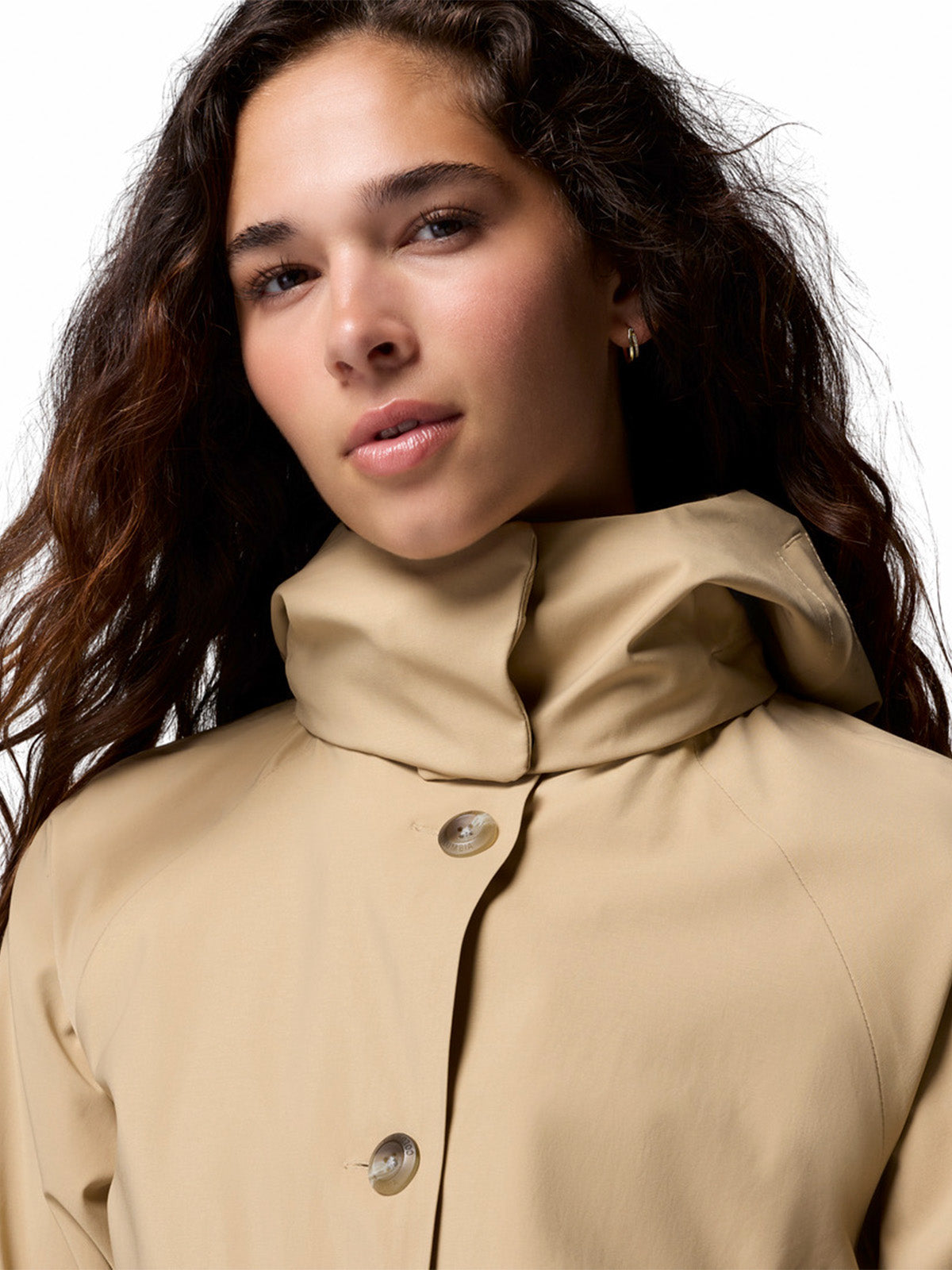 Impermeable Mujer Amazetrench Rain Beige Columbia