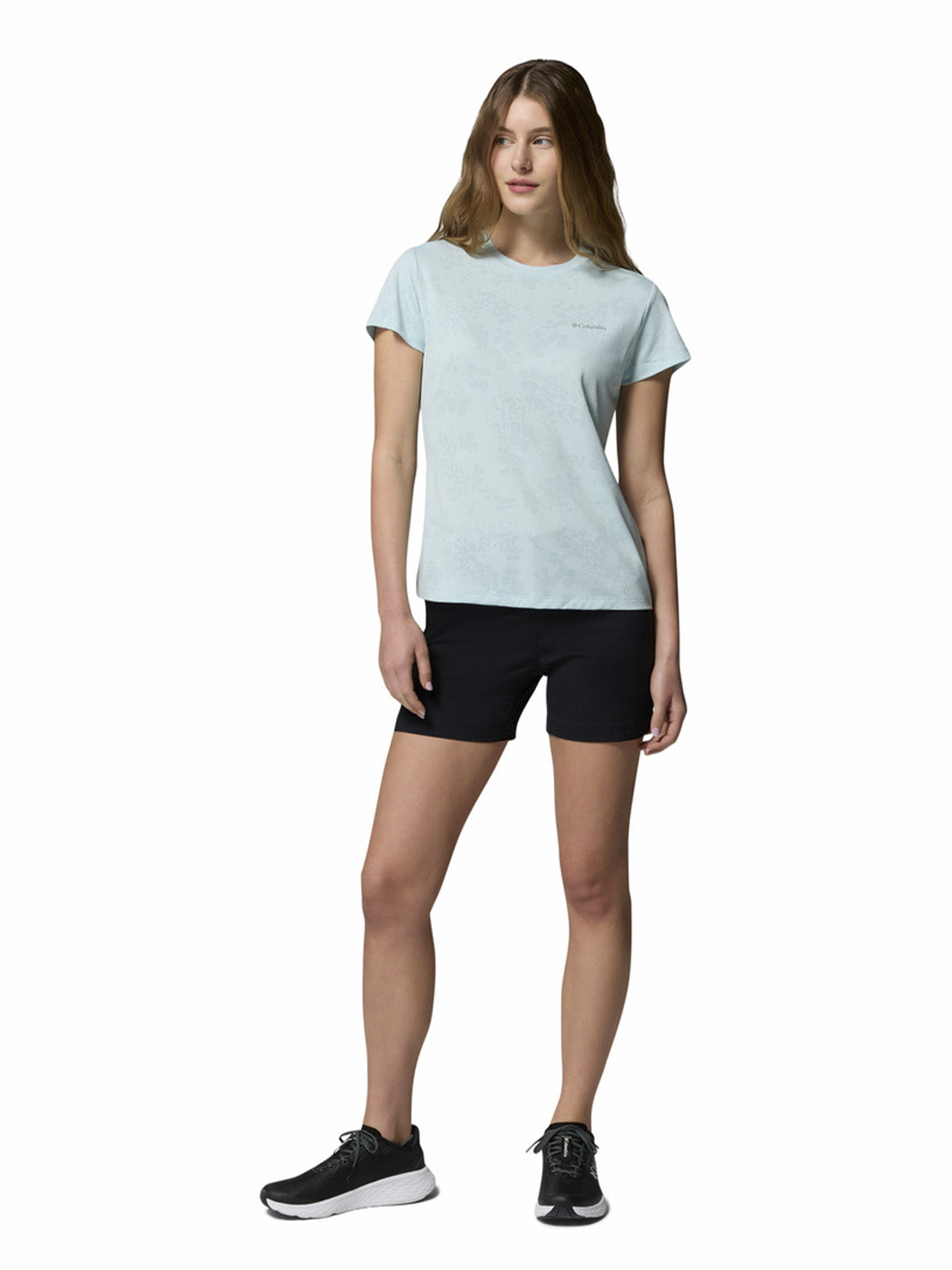 Polera Manga Corta Mujer Bluebird Canyon II Celeste Columbia