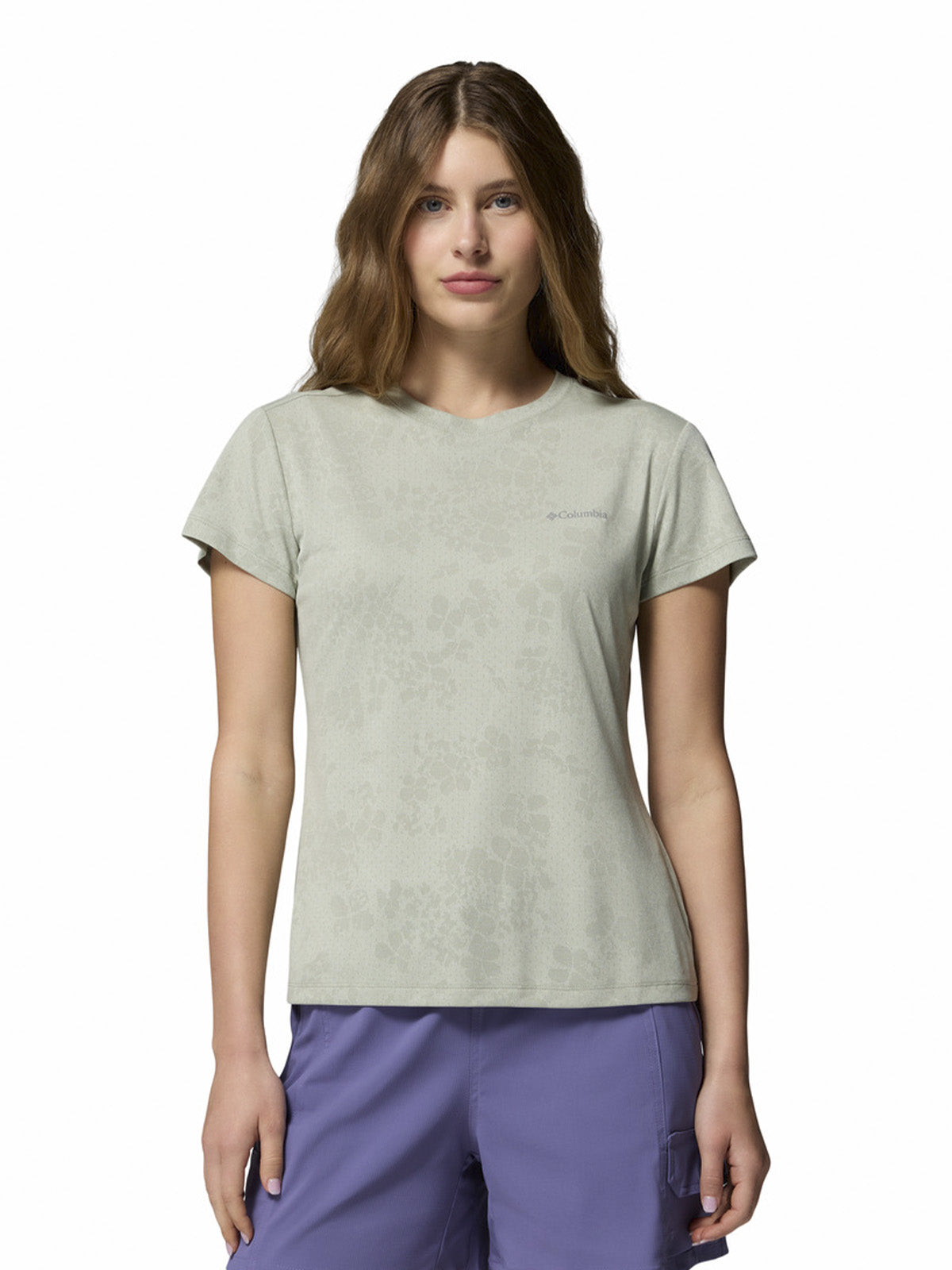 Polera Manga Corta Mujer Bluebird Canyon II Beige Columbia