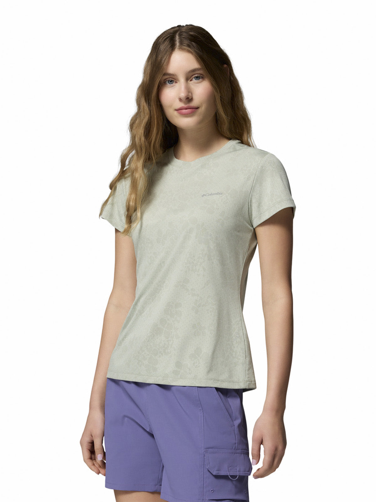 Polera Manga Corta Mujer Bluebird Canyon II Beige Columbia
