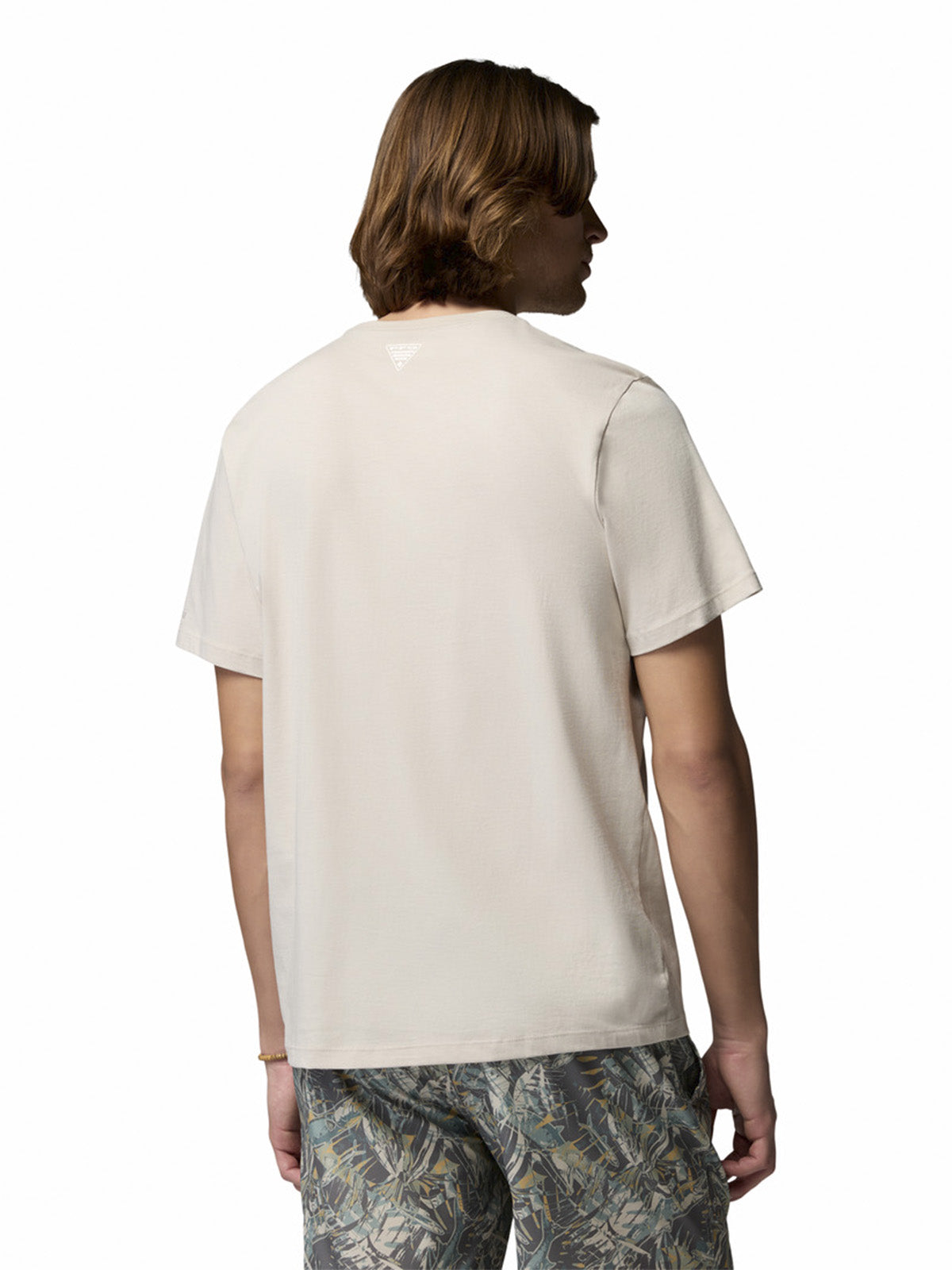 Polera Manga Corta Hombre PFG Shield Gris Columbia