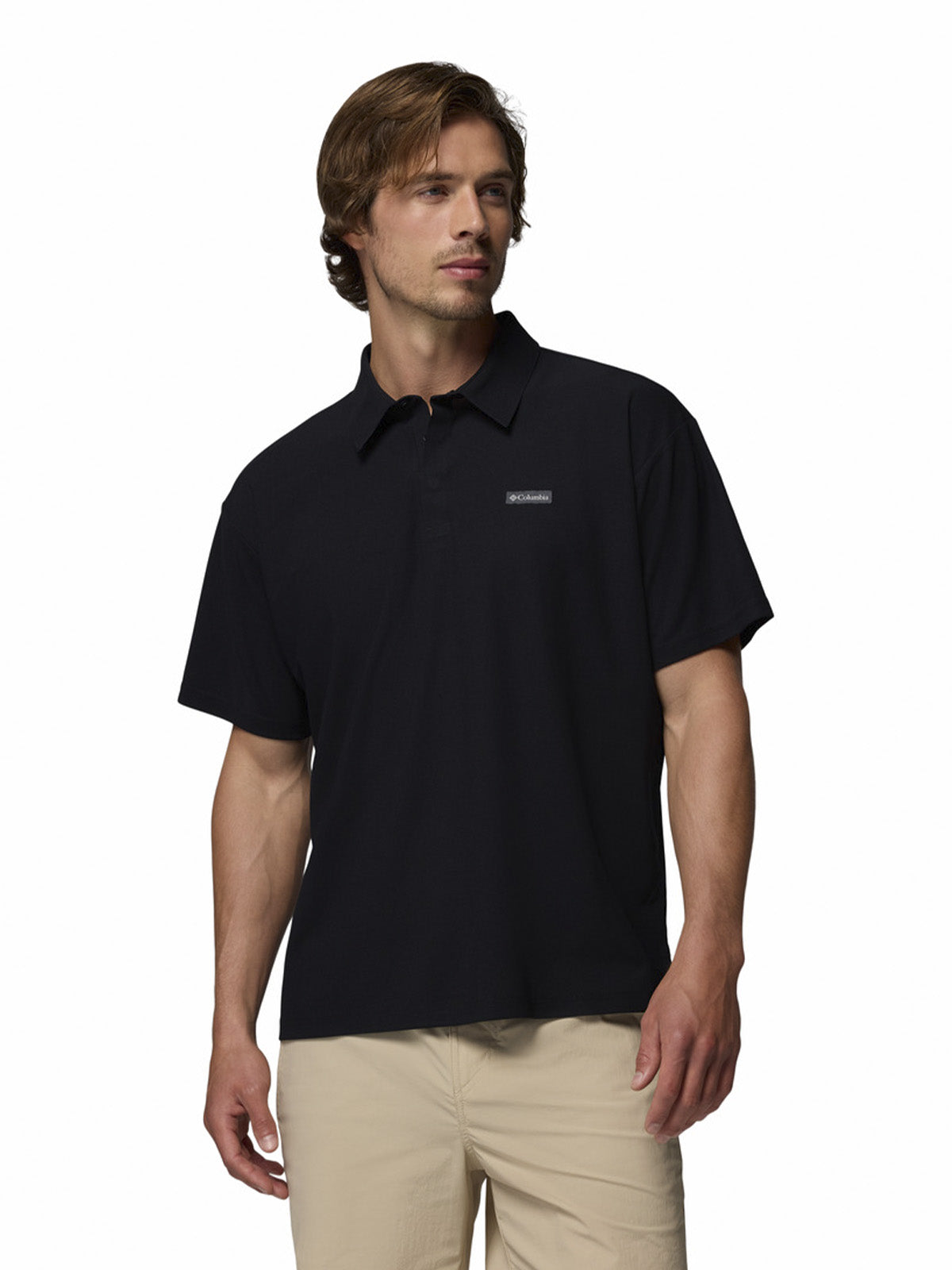 Polera Hombre Chill Creek Polo Negro Columbia