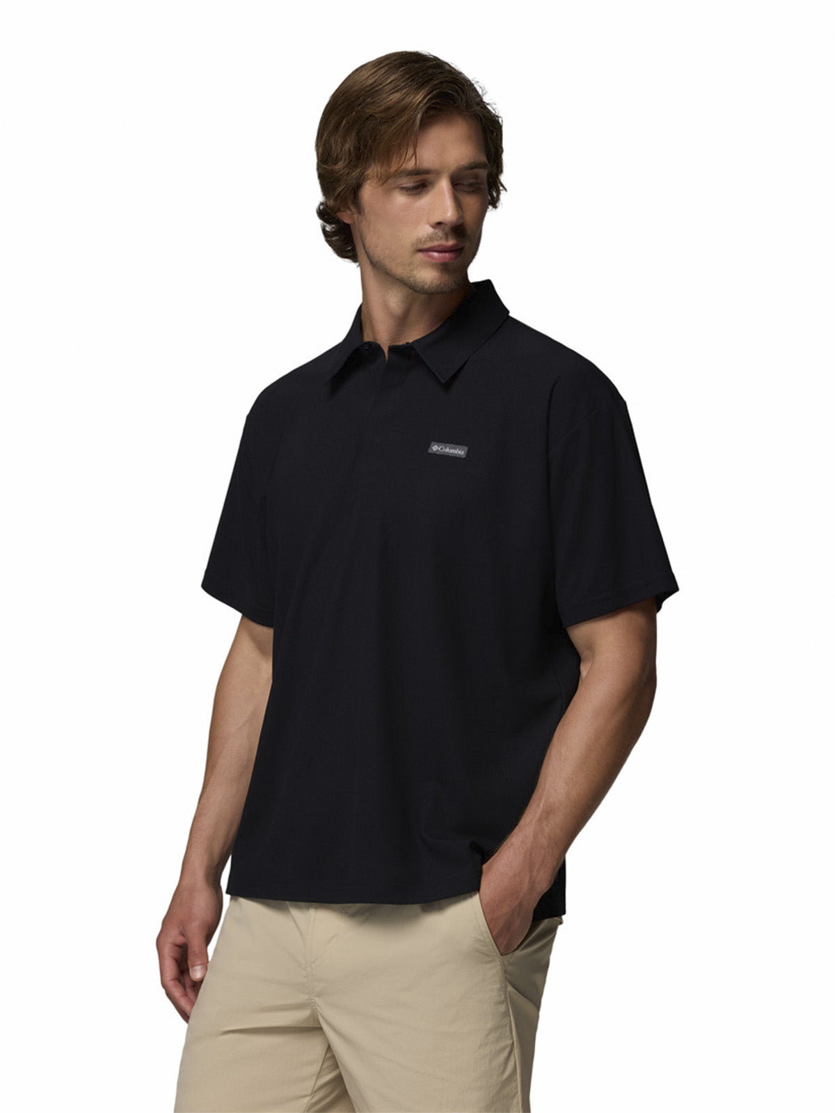 Polera Hombre Chill Creek Polo Negro Columbia