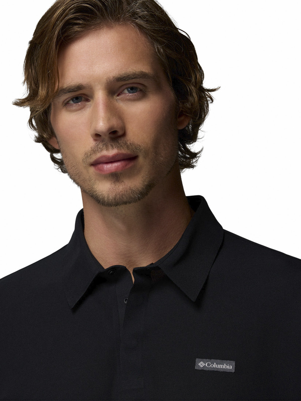 Polera Hombre Chill Creek Polo Negro Columbia