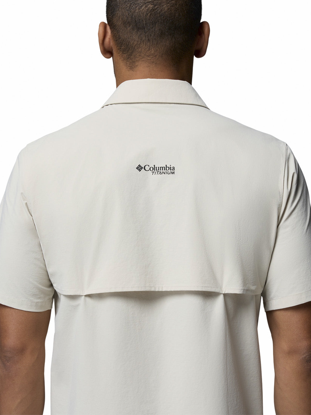 Camisa Manga Corta Hombre Silver Ridge Elite Beige Columbia
