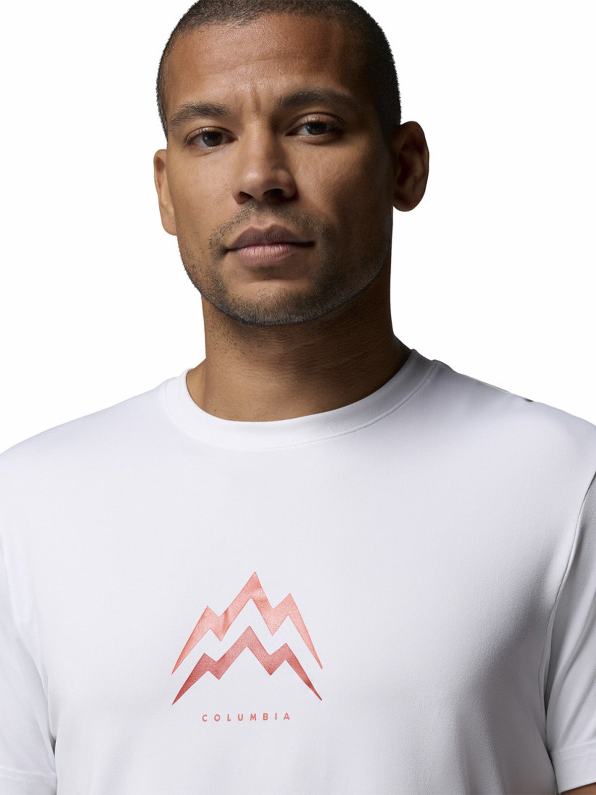Polera Manga Corta Hombre Parsons Point Blanco Columbia