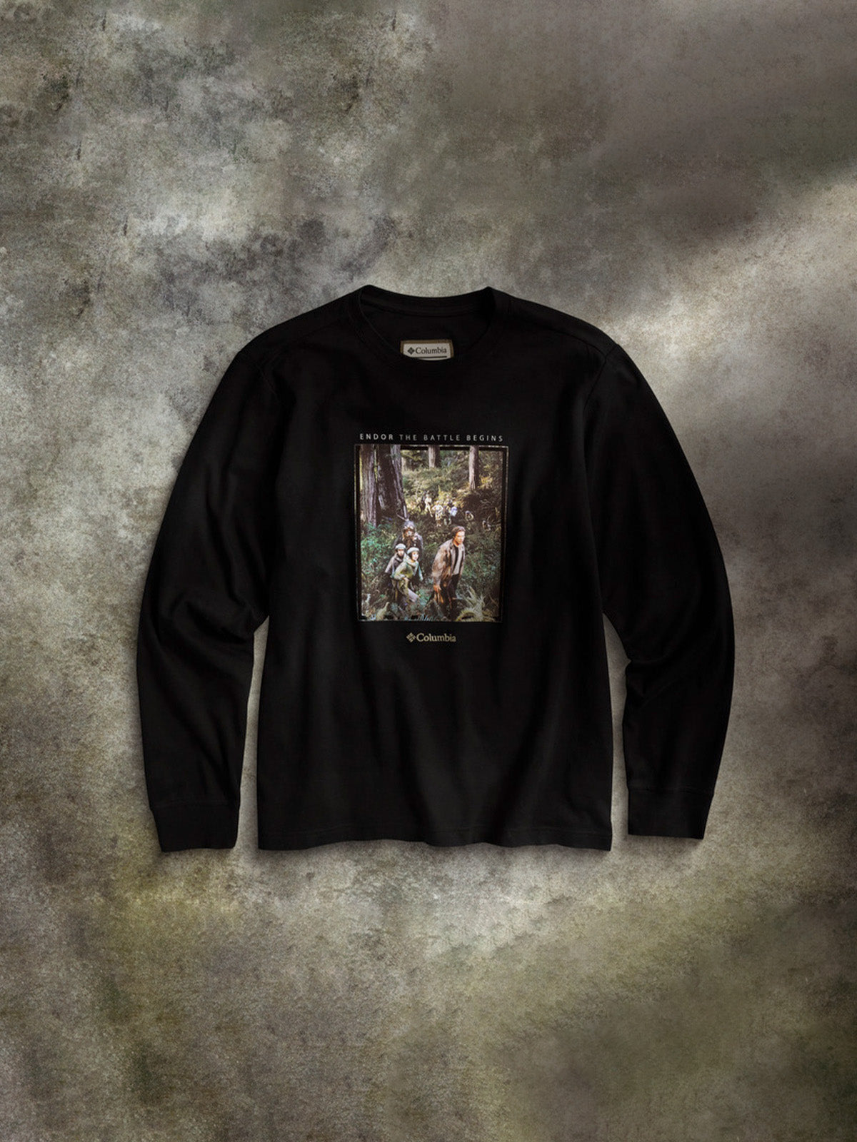 Polera Manga Larga Hombre Endor Issue Negro Columbia