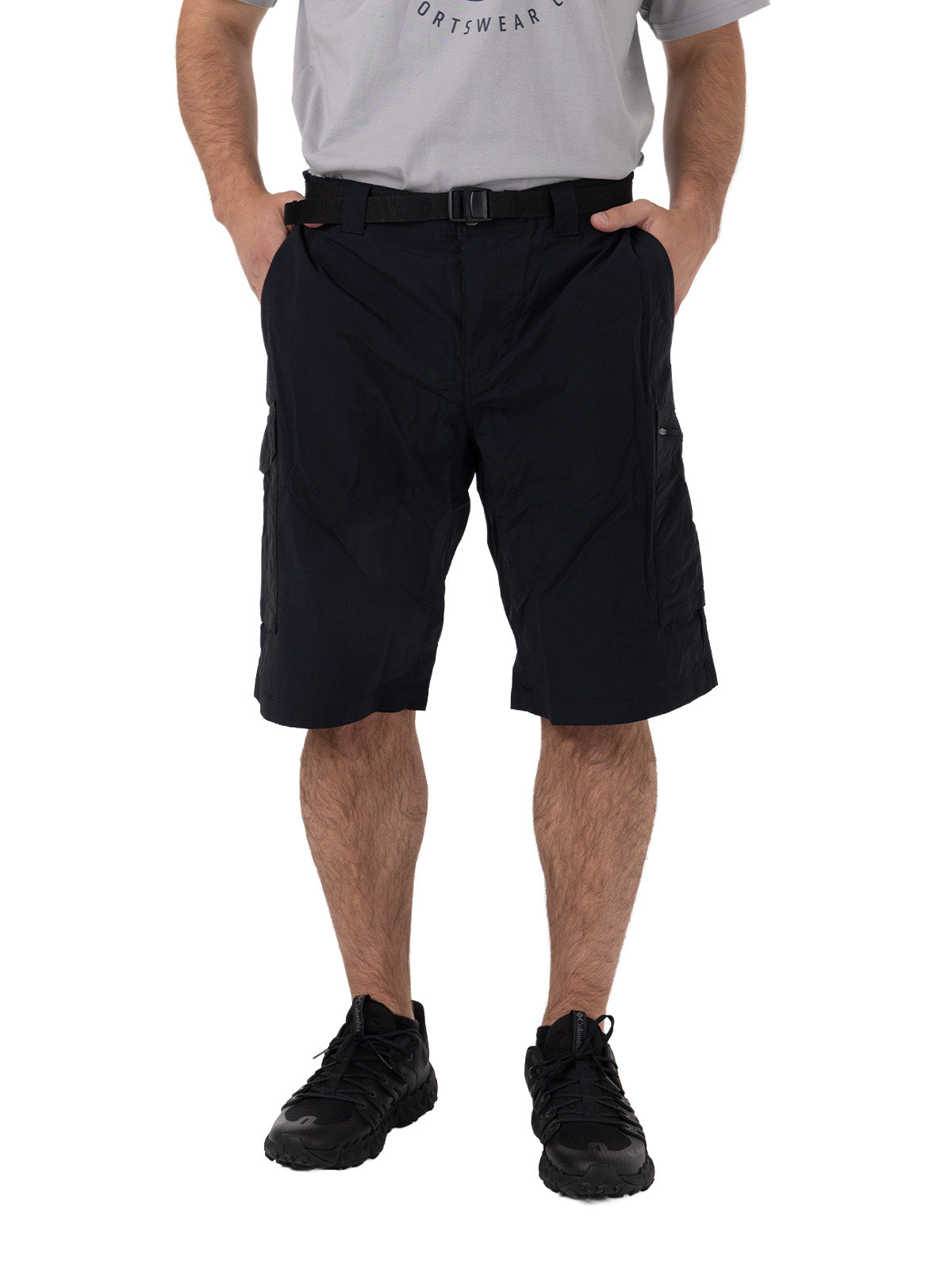Short Hombre Silver Ridge Cargo Negro Columbia