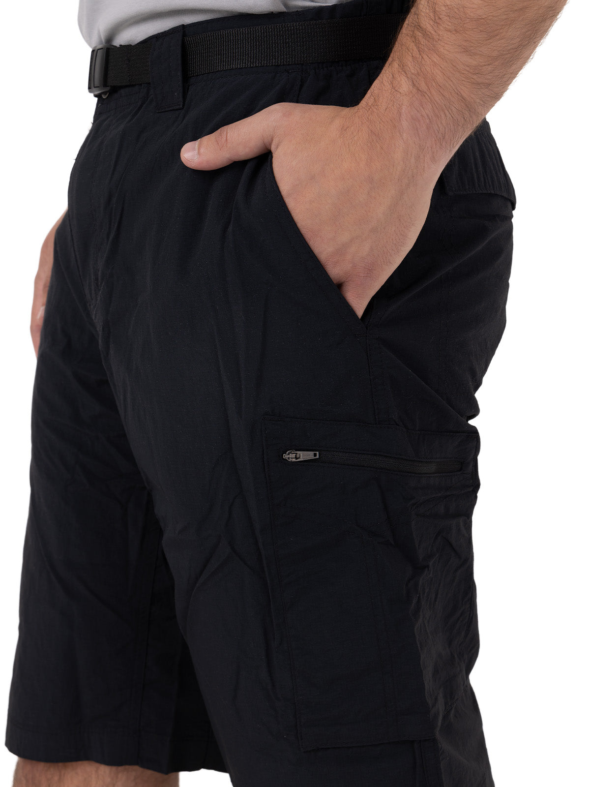 Short Hombre Silver Ridge Cargo Negro Columbia