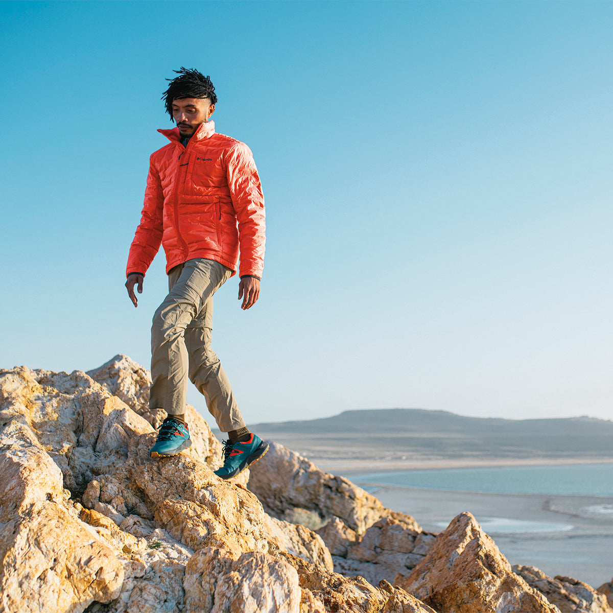 Pantalón Hombre Silver Ridge Convertible Beige Columbia