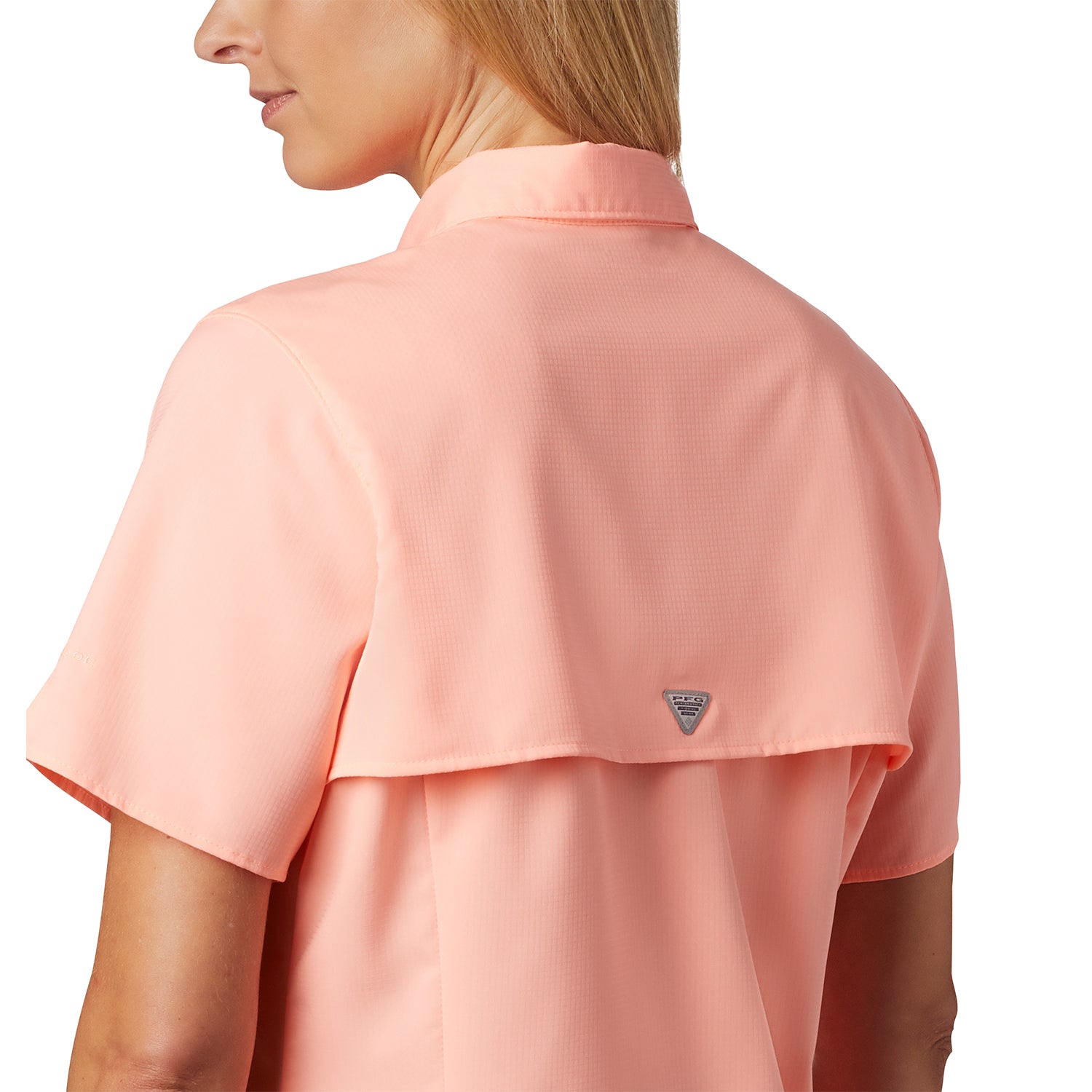 Blusa Manga Corta Mujer Tamiami II Rosado Tiki Pink Hiking Columbia