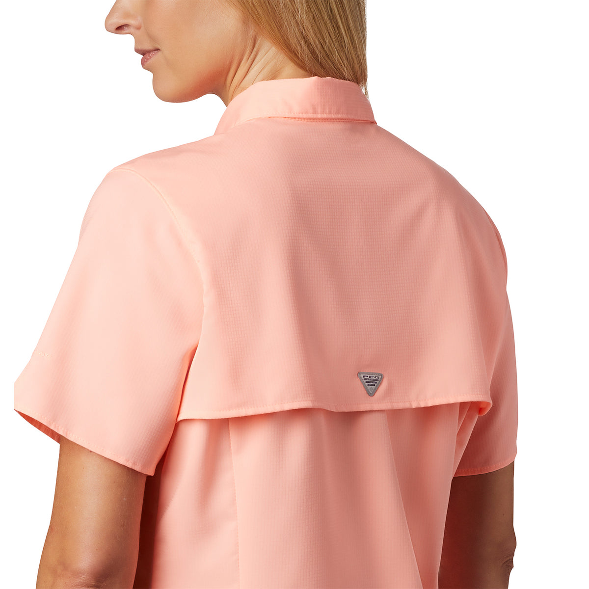 Blusa Manga Corta Mujer Tamiami II Rosado Tiki Pink Hiking Columbia