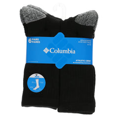 Calcetín Hombre Socks Mn 6P Crw/Piqu Negro Columbia
